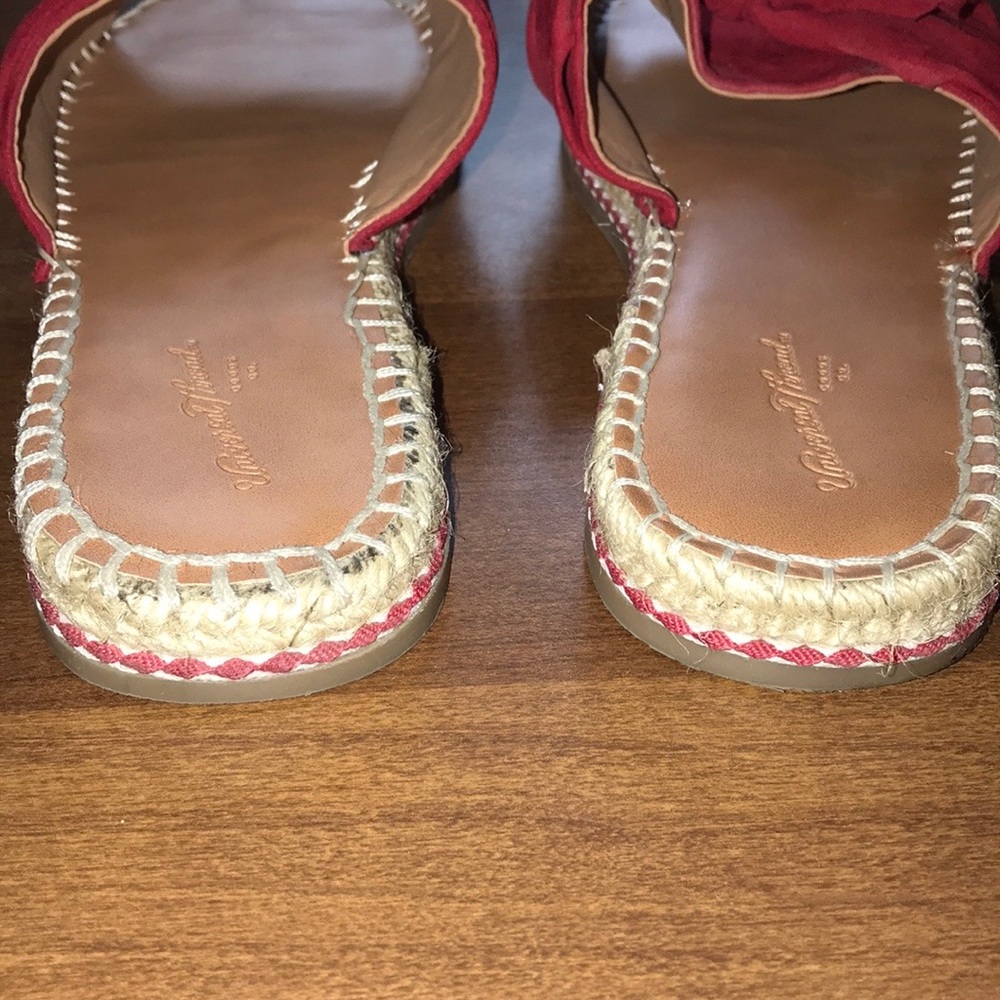 Universal Thread Red Bow Slide Espadrilles Size 8 - Picture 5 of 6